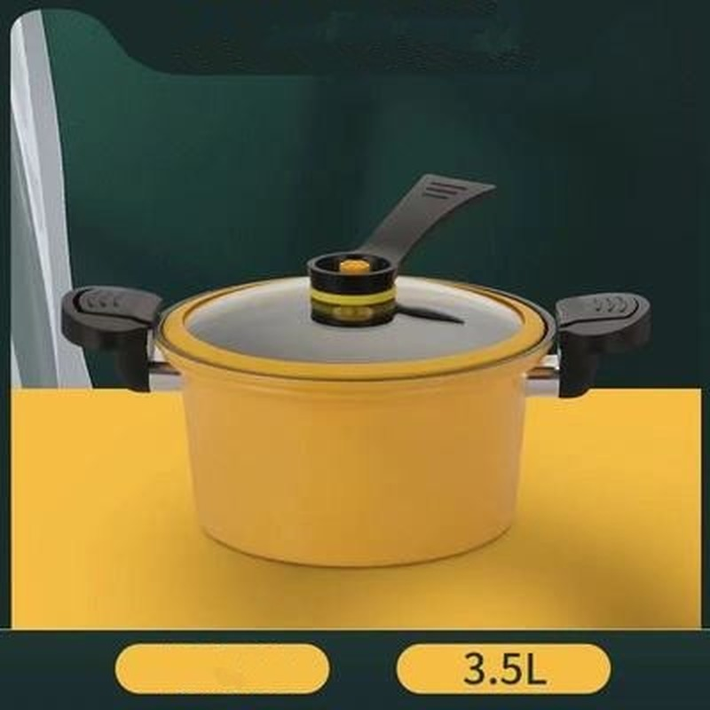 Kitchen Vacuum Micro Pressure Cooker Cookware Soup Meats Pot Gas Stove/open Fire Pressure Cooker Stew Pot, Non-Stick Pot