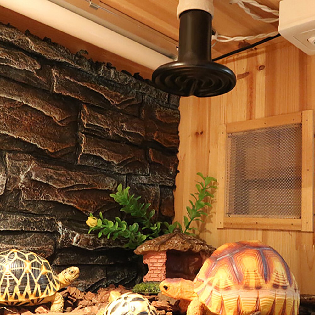 25w/50w/75w/100w husdjur värmelampa odling keramisk isolering lampa icke-lysande ödla sköldpadda spindel reptiler boxvärmare