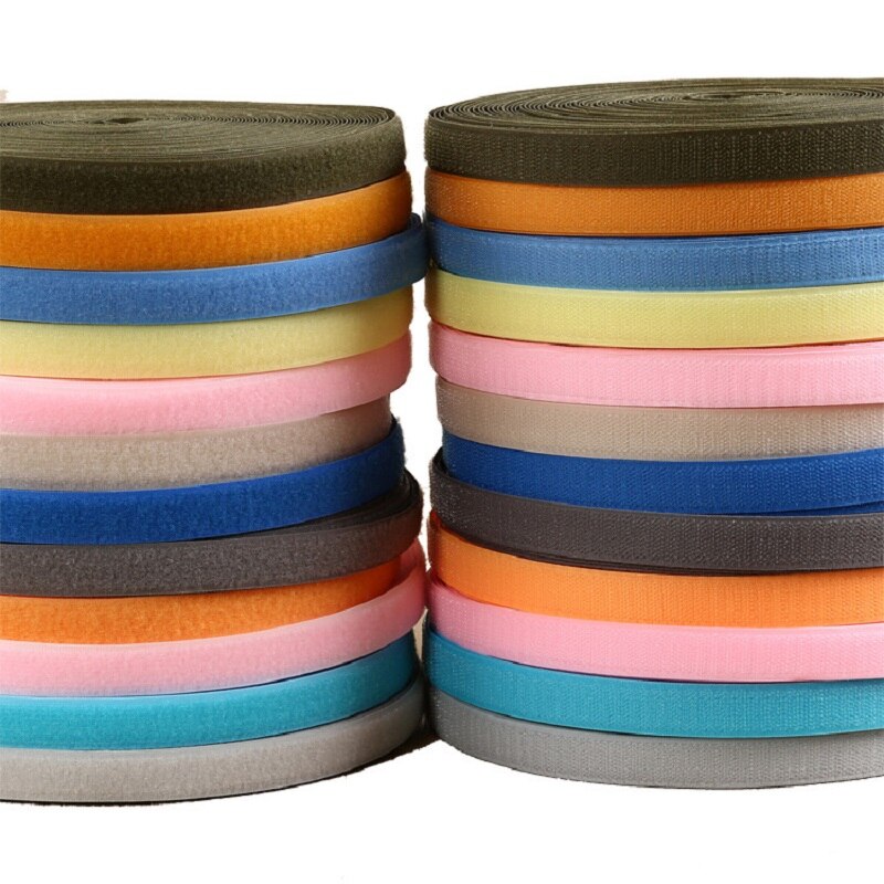 25 Meter 2cm Farbe Nicht-klebstoff Druckknopf NäHenne Arten Haken Schleife KEINE Selbst Verschluss Band Magie Band kleidung Handwerk Zubehör