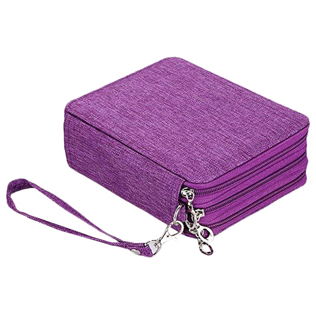 72 Kleur 78 Gat Schilderen Pen Zak Briefpapier Zak Potlood Opbergtas Levert Voor School Kantoor Accessoires Opbergtas # g3: Purple