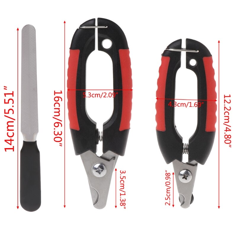 1 Set dog grooming Nail Clippers Pets Dog Cat Trimmer Cutter Scissors Grooming Claw With File