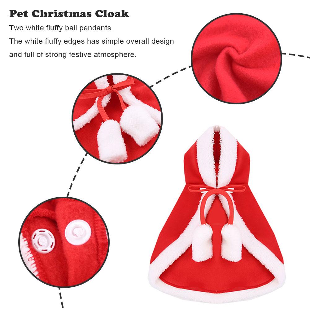 Rode Jas Huisdier Kat Hond Kerst Kleding Verstelbare Christmas Santa Mantel Winter Leuke Jas Hoodie Kleding Xmas Kostuum Cosplay