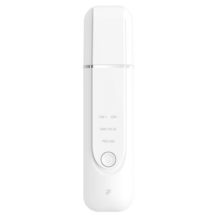 Inface-Depurador ultrasónico de iones para piel, pala exfoliante, elimina arrugas y puntos negros, instrumento limpiador de poros faciales: White