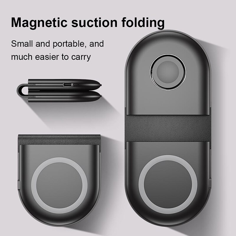 2 in 1 qi dual fast wireless charger pad for iphone 13 12 11 xs xr 8 airpods pro samsung  s20 s21 induction charging dock station