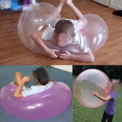 Wubble-Bola de burbuja TPR creativa para niños, juguete hinchable transparente, Bola de inyección de agua