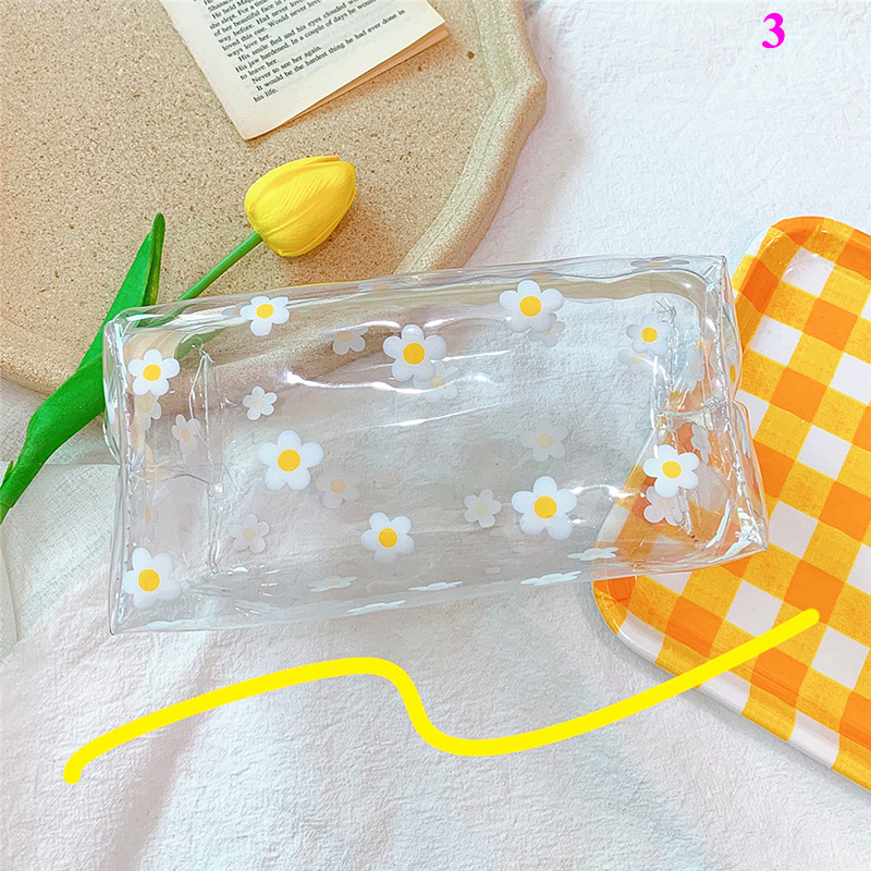 Waterproof Transparent Cosmetic Cute Bags Storage Pouch Makeup Organizer Clear Case Toiletry Bag PVC Zipper Travel Toiletry: 3