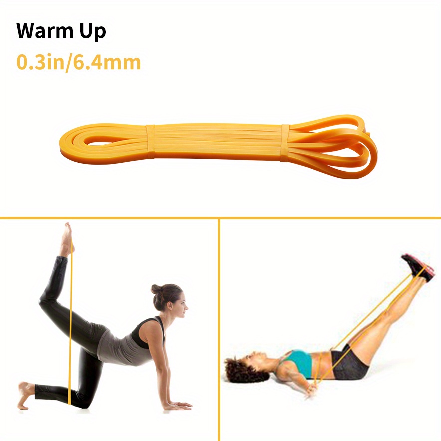 Resistance Bands Exercise Elastic Workout Ruber Loop Strength Rubber Band Gym Fitness Equipment Training Expander Unisex: Yellow