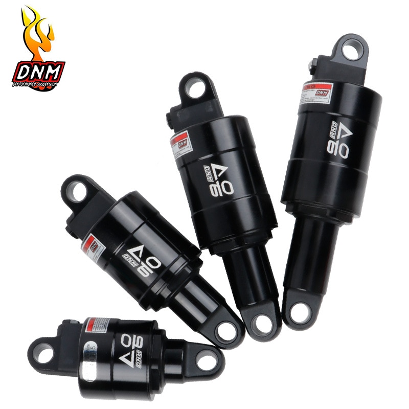 DNM AOY-36RC Amortisseur Arrière VTT à Air – 200 X 55 Mm – Système 4 Avec Verrouillage – Rebond 16 Clics – XC/Trail – Noir – Poids 320 G