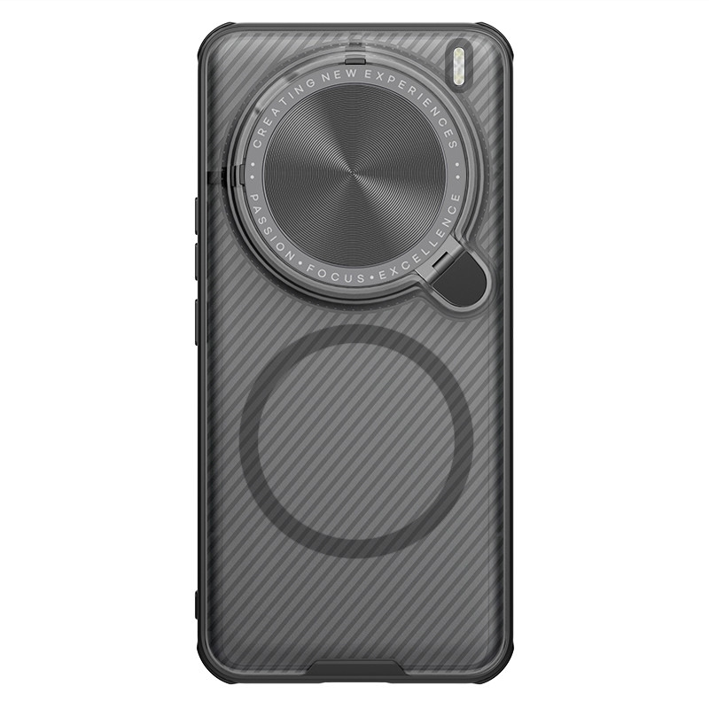 NILLKIN voor Vivo X200 Ultra / X200 Pro / X200 Pro mini 5G case Magnetische Magsafe Opladen Adapt Lens camera Bescherming Achterkant: PU / Clear