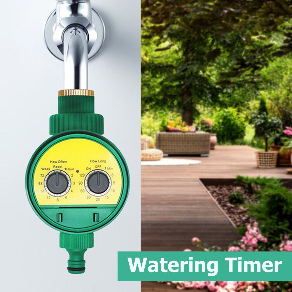 Two Dial Automatic Watering Timer Electronic Garden Faucet Irrigation Controller Home Garden Irrigation Controller