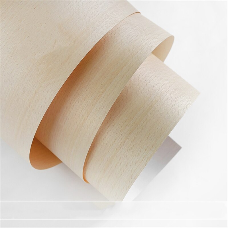 Rekonstituierte Natürliche Echte rot Buche Weiß Buche Holz Furnier Scheibe 60x25 0cm 0,25mm dick Sichern Kraft Papier Q/C: Weiß Buche / 60x250cm 2Stck