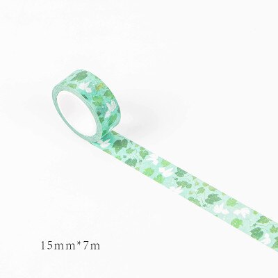 15mm * 7m söta kawaii kyoto dekoration japanska naglar dekorativa washi-tejp gör-det-själv scrapbooking maskeringstejp skolkontorstillbehör: 15