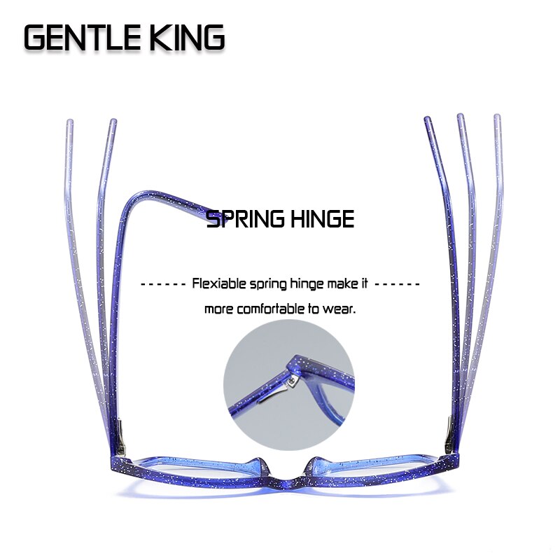 Montura de gafas suave KING Anti Blue Light, montura de gafas TR90 Spectascle Block Blue-ray, monturas de gafas para hombres y mujeres