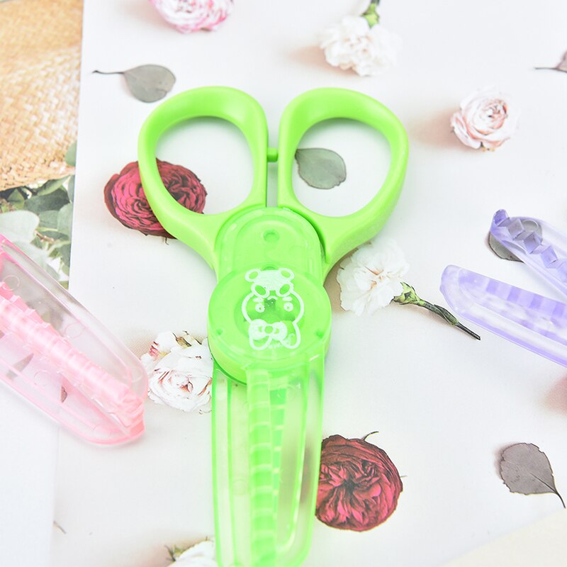 Plastic Scissors For Paper Cutter DIY Cute Kawaii Scrapbooking Kids Student Korean Stationery Office School Supplies