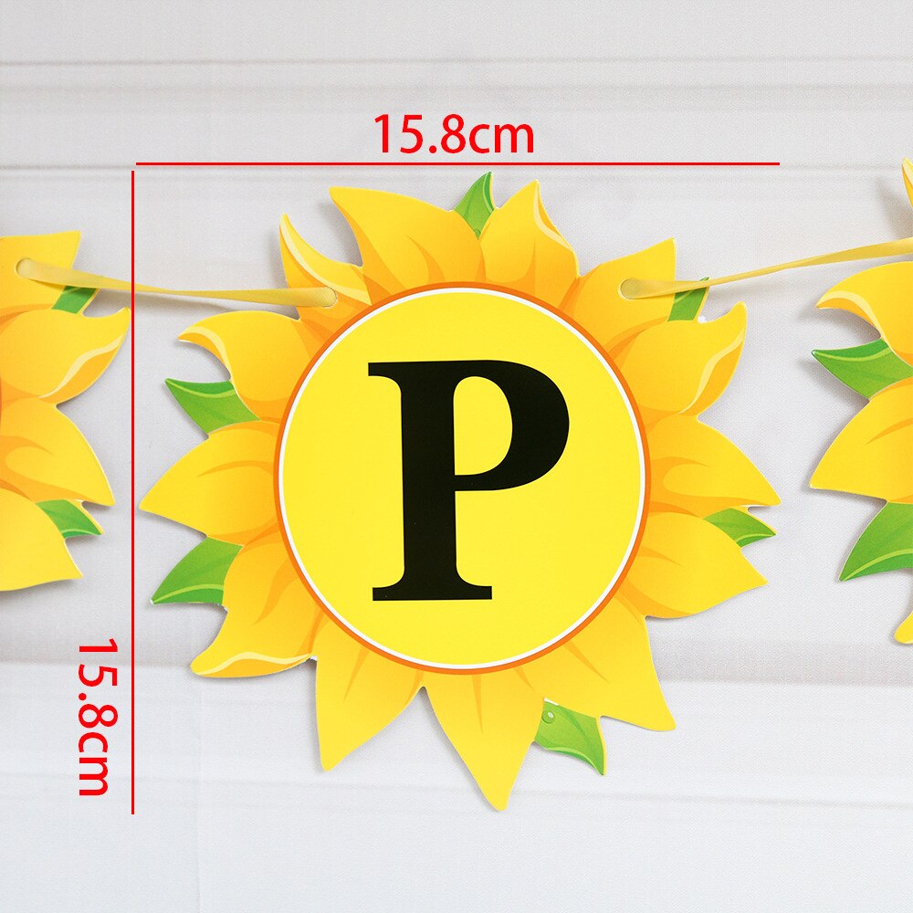 Zonnebloem Gelukkige Verjaardag Bunting Garland Banner Zon Bloem Hello Summerfor Jongens Meisjes Verjaardag Partij Decoratie
