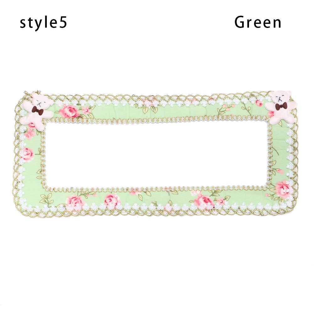 Lace Modern Home Decor Light Socket Decoration Switch Wall Stickers Switch Protective Cover Switch Socket Sticker: Green-style5