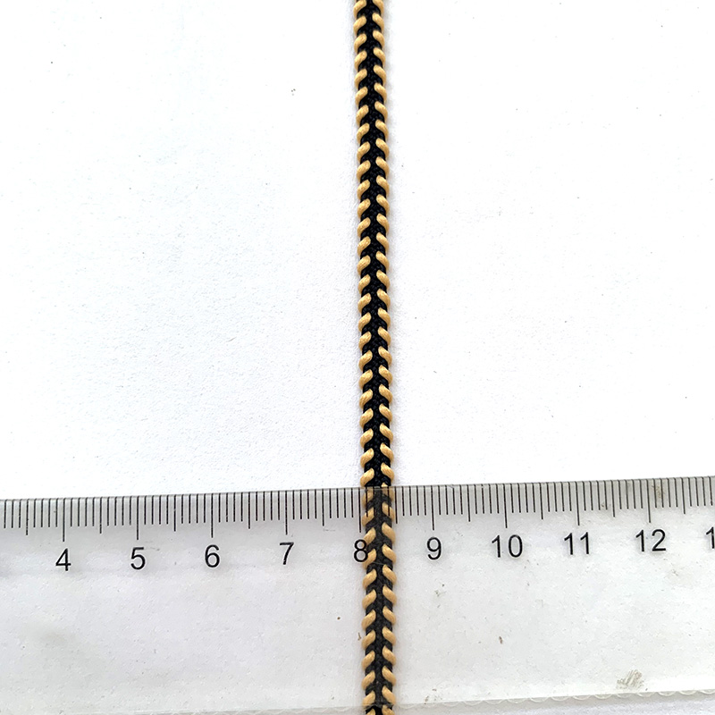 5 m/16,4 Fuß Profi Packung, 5 mm breit, Vorhang, Tausendfüßler, Spitze, gebogener Wellenbesatz, handgefertigt, DIY-Handwerk, Nähbesatz, Bänder, BH-Vorhang-Dekoration
