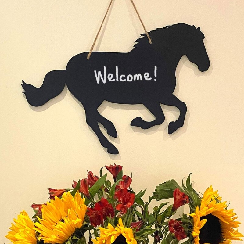 1Pcrustic Boerderij Krijtbord Dier Koe Paard Kip Varken Hout Westerse Home Decor Bericht Boerderij Keuken Schoolbord
