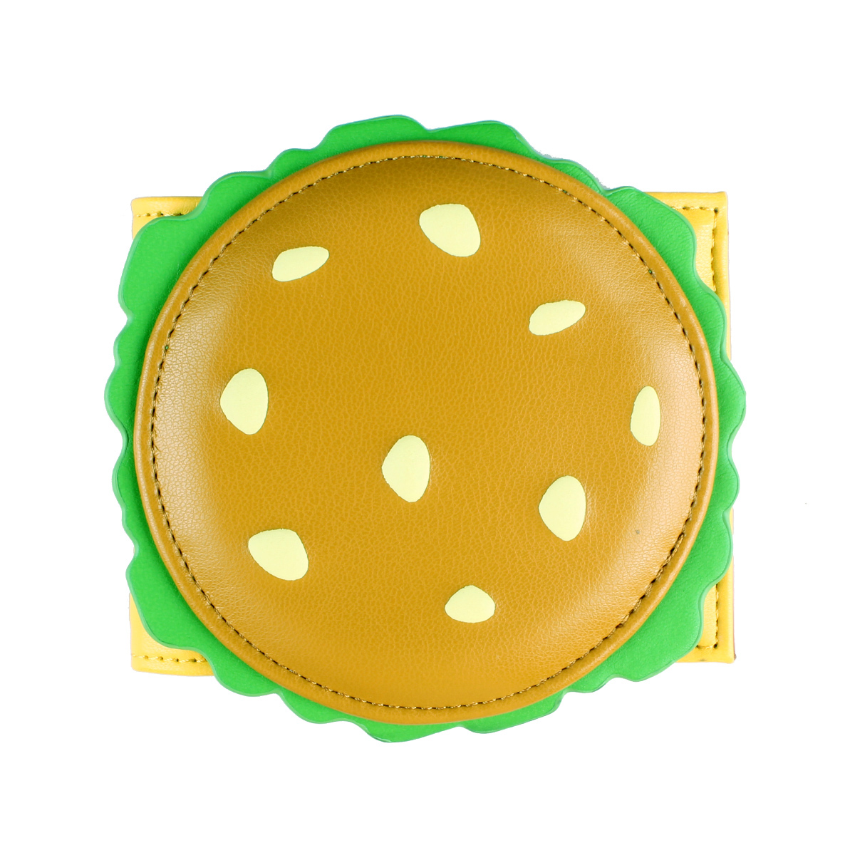 Burger shaped cute women's wallet, men's ID card holder: Default Title