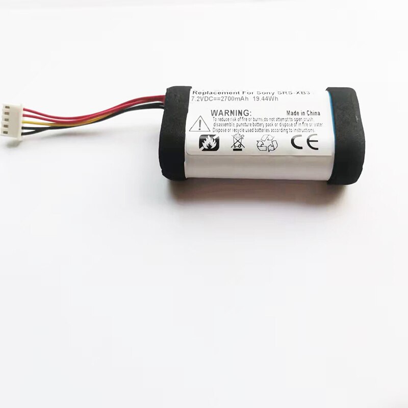 7.4v x 2700 mah akku für sony srs- -xb32 st-06s, 5-- adriger stecker + werkzeug