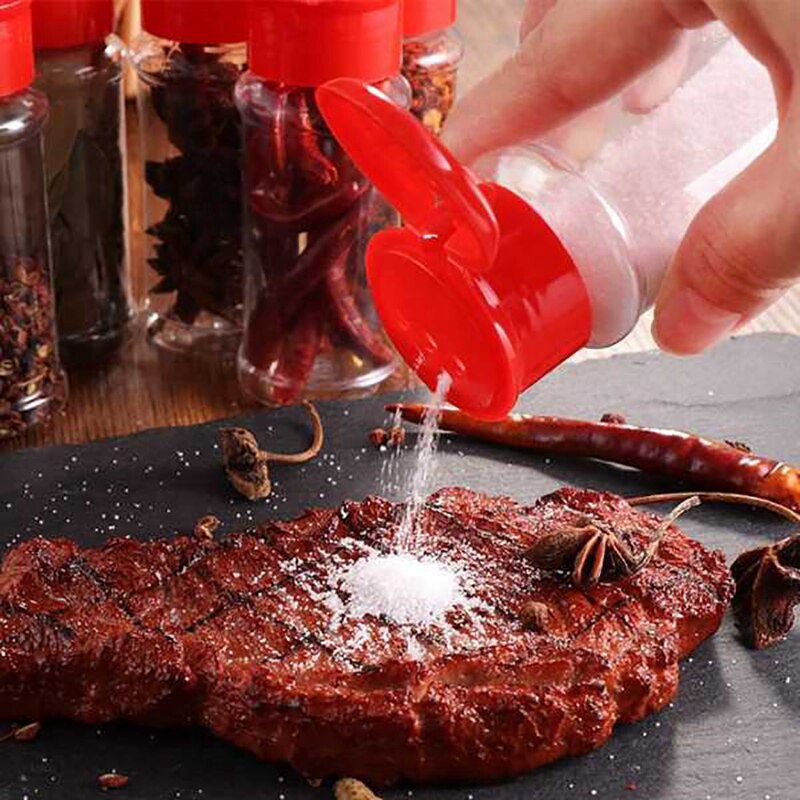 20 piezas de especias sal pimienta condimento botella de polvo de sal tarro de almacenamiento de caja de condimento de cocina contenedor herramientas