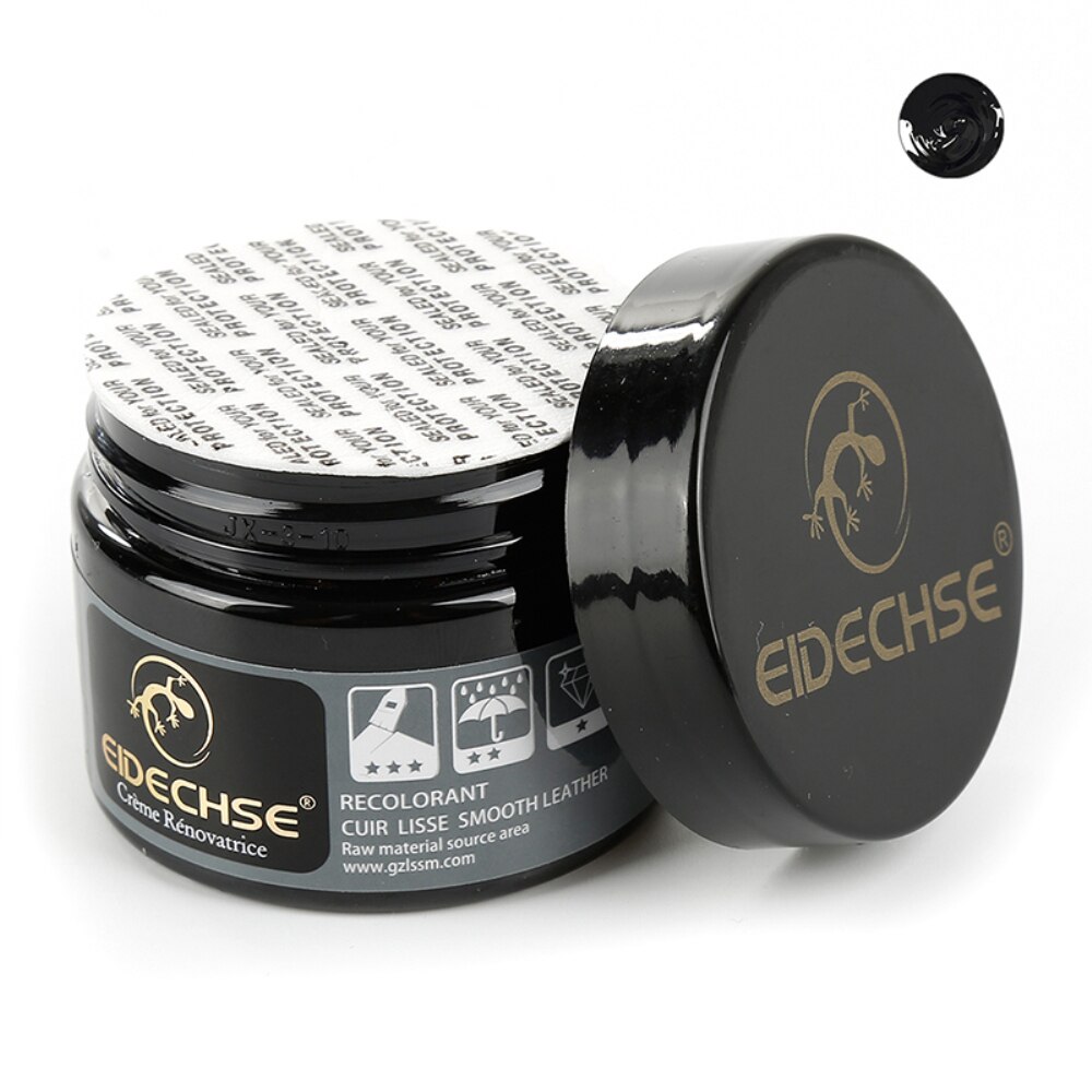 Kit de reparación de cuero líquido para coche, herramienta de reparación de cuero líquido, asiento automático, abrigos, agujeros, grietas para arañazos, 50ML: black