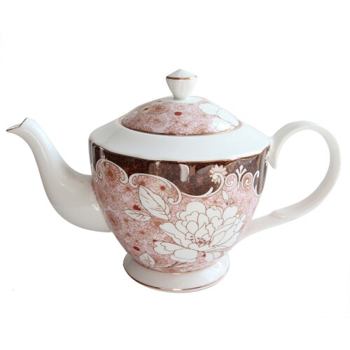 Luxury Bone China Coffee Cup and Saucers European Porcelain Afternoon Tea Pot Set Espresso Cups Drinkware DA60BYD