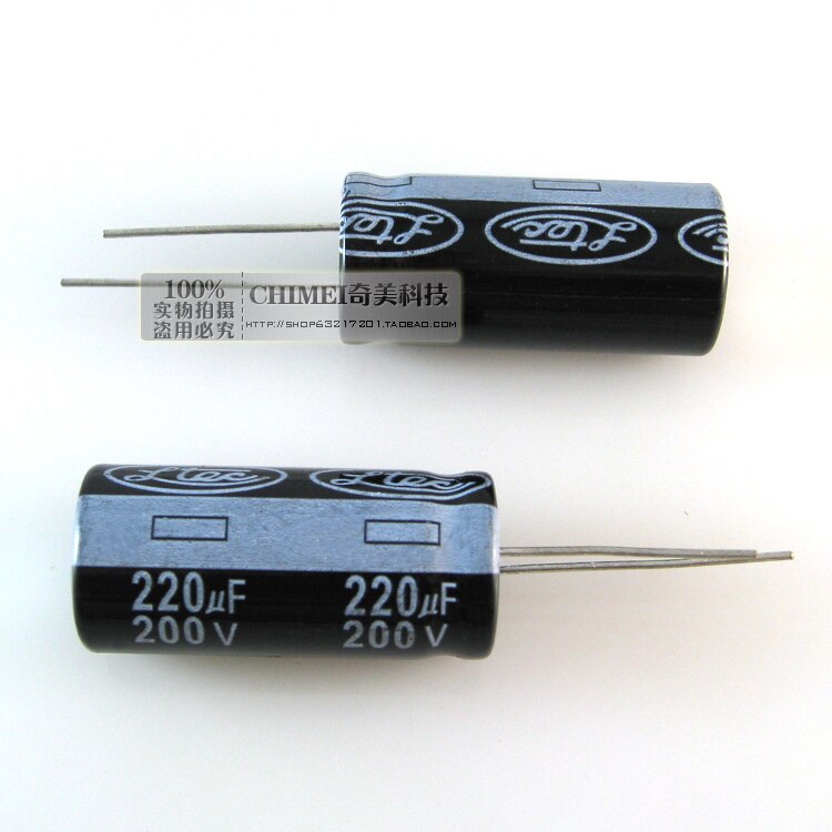 Elektrolytisk kondensator 220uf 200v volum 18 x 25mm kondensator 18 * 25 mm