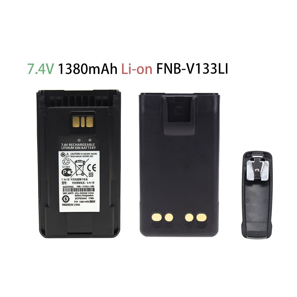 Batterie de remplacement 2600mAh pour YAESU Vertex AAJ68X001 FNB-V133Li FNB-V134Li