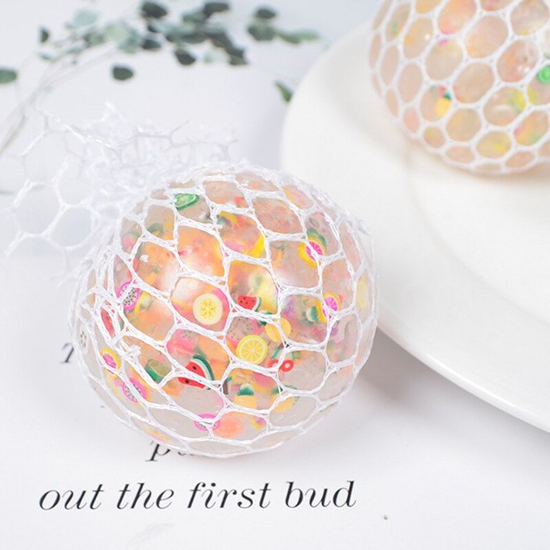 Anti-stress ball, fun fruit slice, grape squeeze, mood, autism, children, adults, play, vent toy for accessories