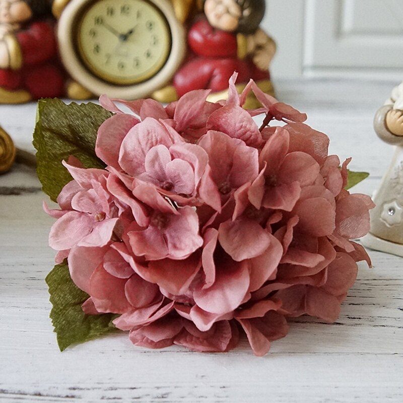 Kunstbloemen Zijden Hortensia Bruid Boeket Bruiloft Thuis Nieuwjaar Decoratie Accessoires Voor Vaas Bloemstuk: A3