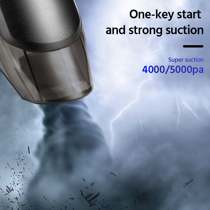E-ACE Car Vacuum Cleaner Portable Wireless Handheld Car Vacuum Auto Aspirador Coche for Car Interior & Home & Computer Cleaning