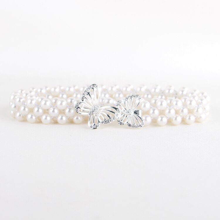 Cinturones con perlas de imitación para mujer, cinturones con perlas de aleación, cinturón de girasol, accesorios de ropa: 7