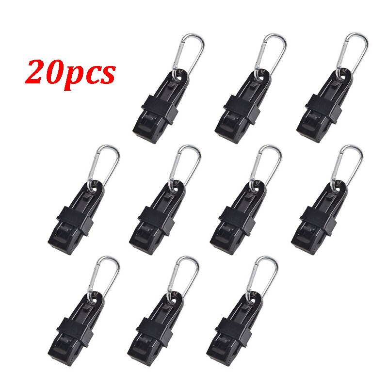 10Pcs tent canopy clip clamp tarp outdoor camp hike kit awning canvas anchor gripper snap jaw grip Caravan trap Tighten tool ZXH: 20clip with kuaigua
