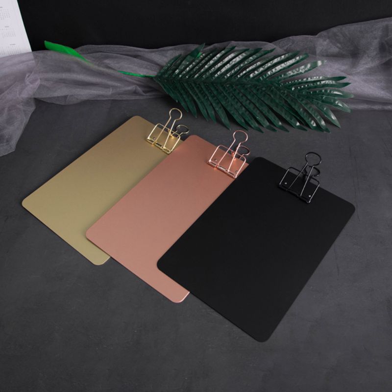 Metalen Klembord Schrijfblok Bestand Mappen Document Holder School Briefpapier
