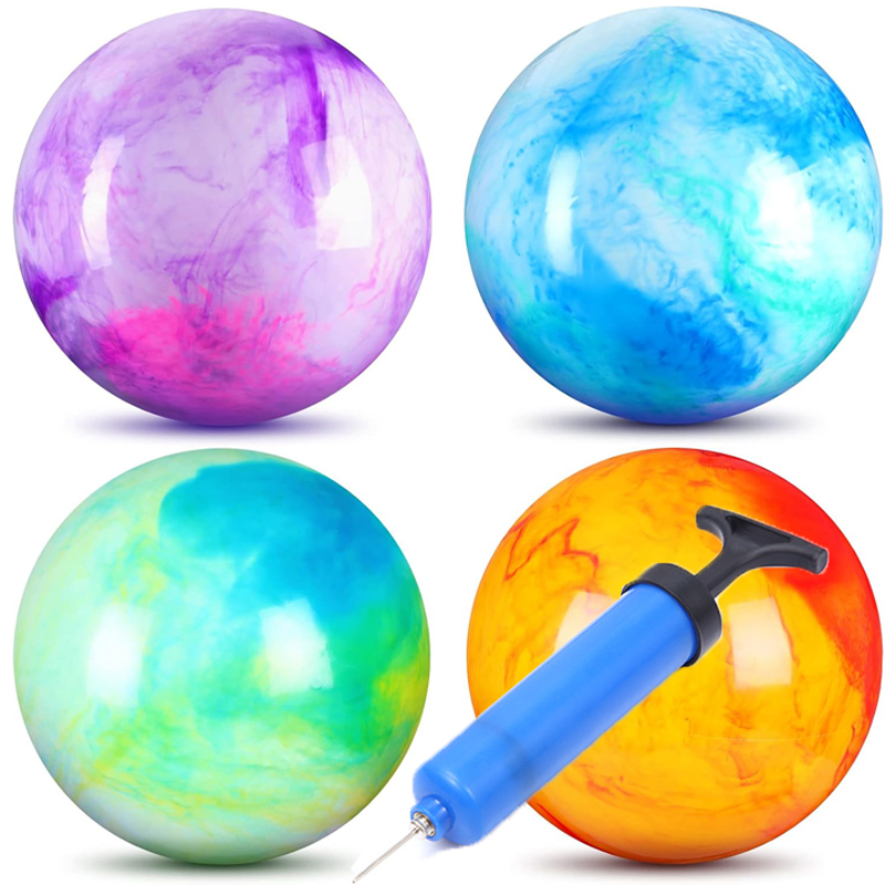 Palline gonfiabili marmorizzate dimensioni 12 pollici giocattoli gonfiabili per bambini festa carnevale parco spiaggia parco giochi cortile giochi all'aperto al coperto