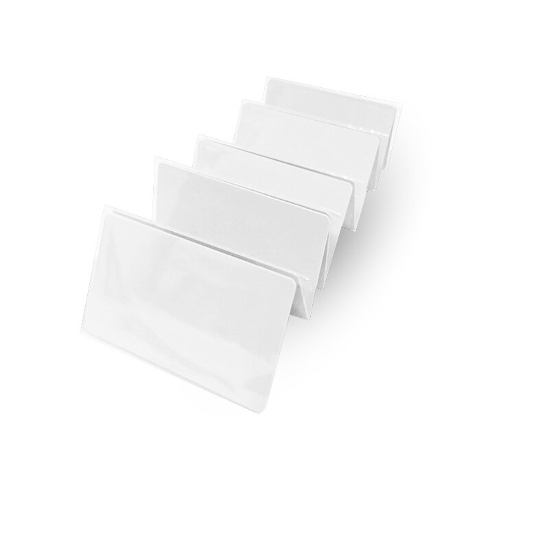 Tarjeta de identificación inteligente RFID de proximidad, 125khz, grabable, regrabable, 5200 T5577, color blanco, 10 unids/lote