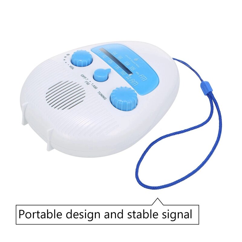 SY-900 Fm/Am Draagbare Radio Mini Douche Radio Ontvanger Waterdicht