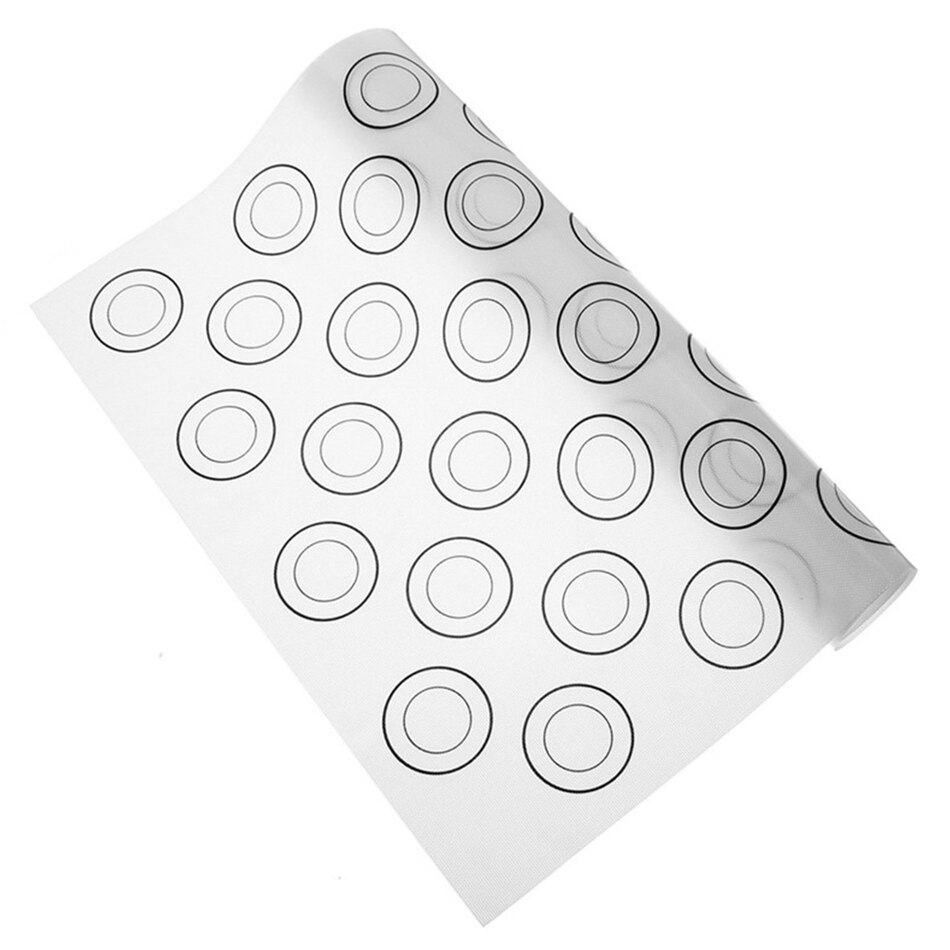 Silicone Macaron Pads Bakeware 44 Circles Macaroon Silicon Form Pastry Tools Oven Macaron Tray Baking Confectionery Equipment