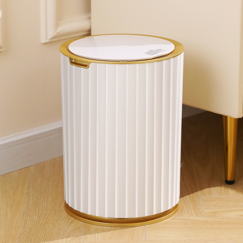 Smart Sensor Vuilnisbak Keuken Badkamer Wc Prullenbak Beste Automatische Inductie Waterdichte Bin Met Deksel 10/15L: 8L Round