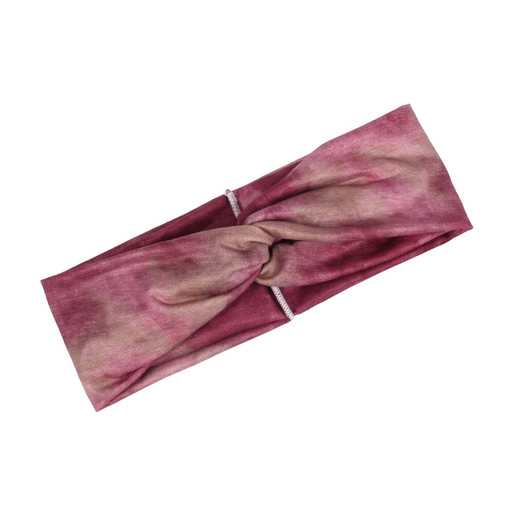 Boheme satin slips farve pandebånd kvinder bomuld kryds knude hårbånd kvinde stretchy turban hår tilbehør: 2