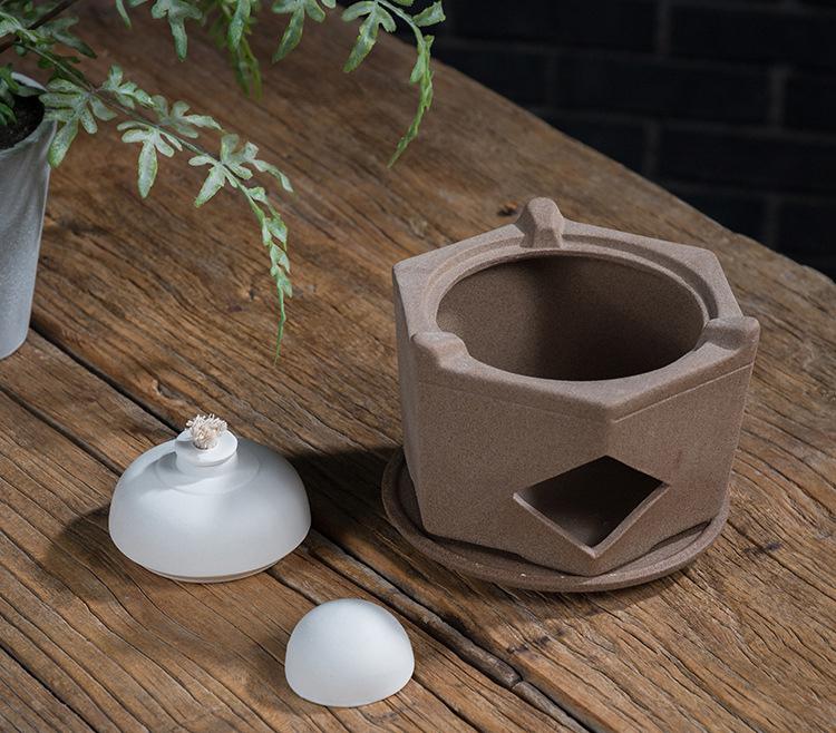 Japońska herbata świeca piec grzewczy ciepła herbata zestaw do herbaty Kung Fu na zewnątrz grzejnik ceramiczny dzbanek na herbatę gotowana herbata kwiatowa czajniczek podgrzewana herbata: H