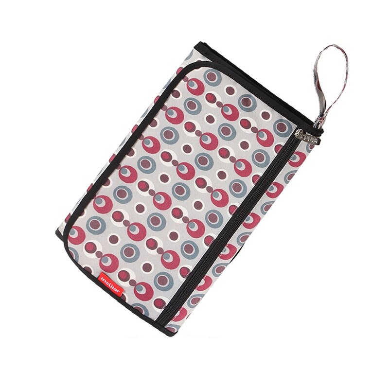 3 Lagen Luier Veranderende Tafel Waterdichte Baby Luierbak Herbruikbare Baby Crib Sheet Draagbare Vouwen Liners Pad Zak: Lime