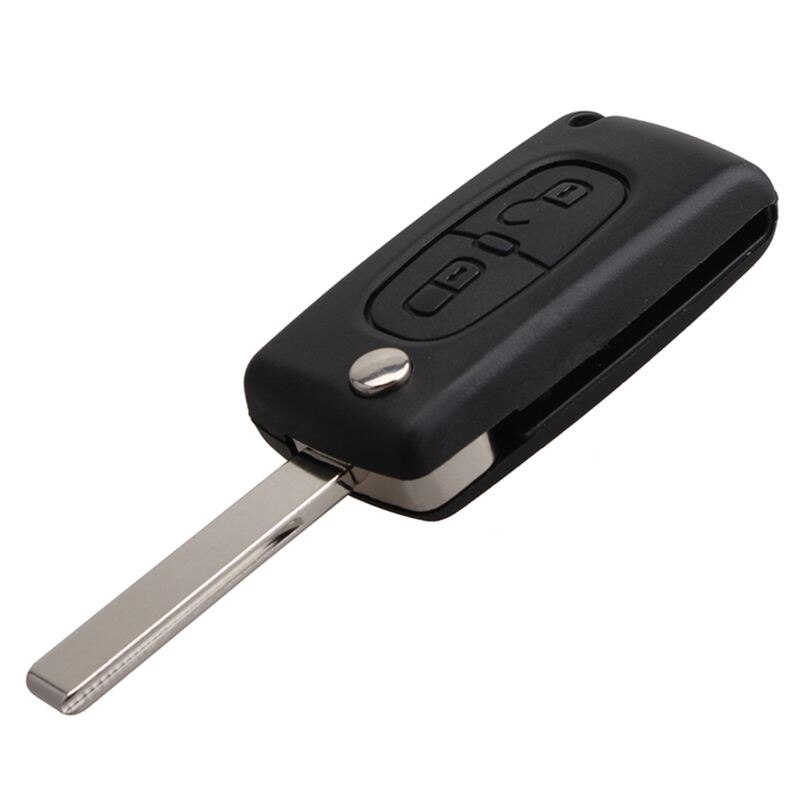 2 Buttons Remote Folding Car Key For Peugeot 307 3008 308 408 433MHz PCF7961 ID46 CE0536 Flip Key Fob
