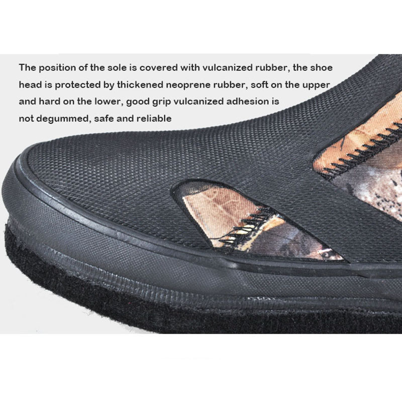 Oulylan-Bottes de plongée en néoprène pour homme et femme, chaussures de pêche imperméables et résistantes à l'usure, 5mm