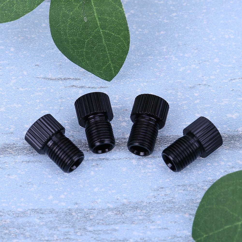 4/5pcs Bicycle Pump Tire Valve Adapter Convert Tire Presta To Schrader Copper Bike Air Valve Adaptor Wheels Nozzle Cycling Tool