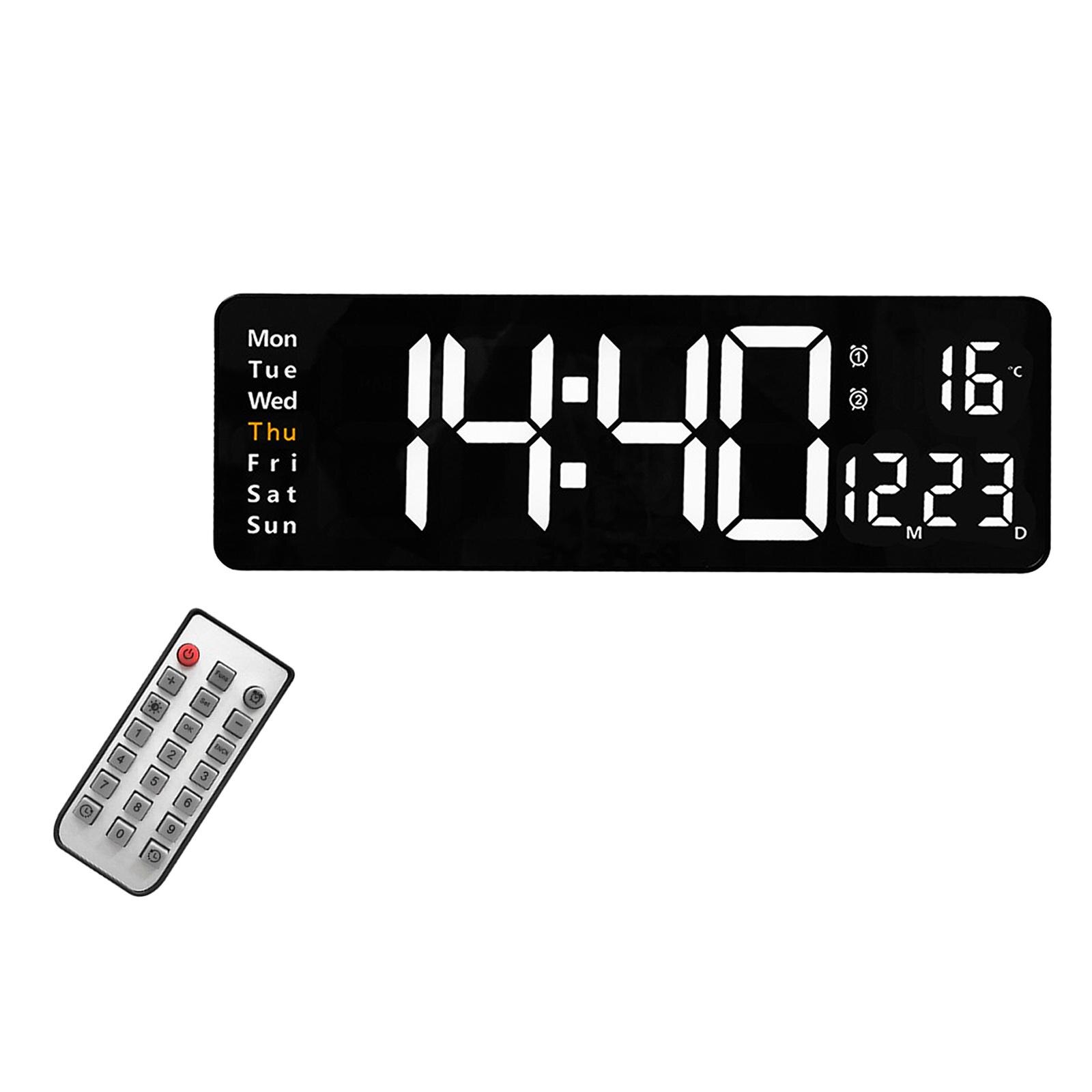 Large Digital Wall Clock Ten-Level Brightness Adjustment Office Desk Clocks