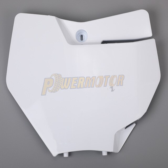La matrícula delantera nombre Placa de cubierta de plástico para 125, 150, 250, 350, 450 SX XC-F SX-F Motocross Enduro de tierra: White