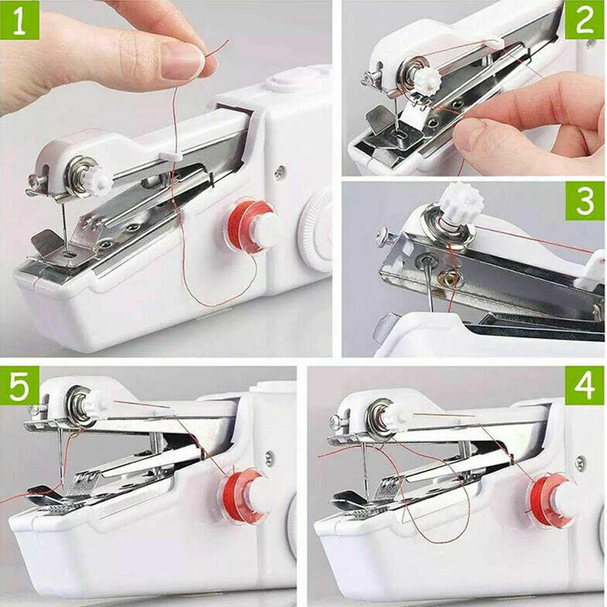 Portable Handheld Sewing Machine Cordless Electric Sewing Machine Set Home Sewing Quick Repair DIY Clothes Sewing Machine