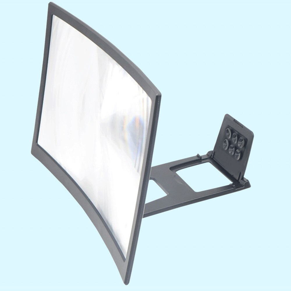 12inch Portable Mobile Phone Curved HD Screen Amplifier Magnifying HD Screen Bracket Magnifier for iPhone Samsung Xiaomi Phone